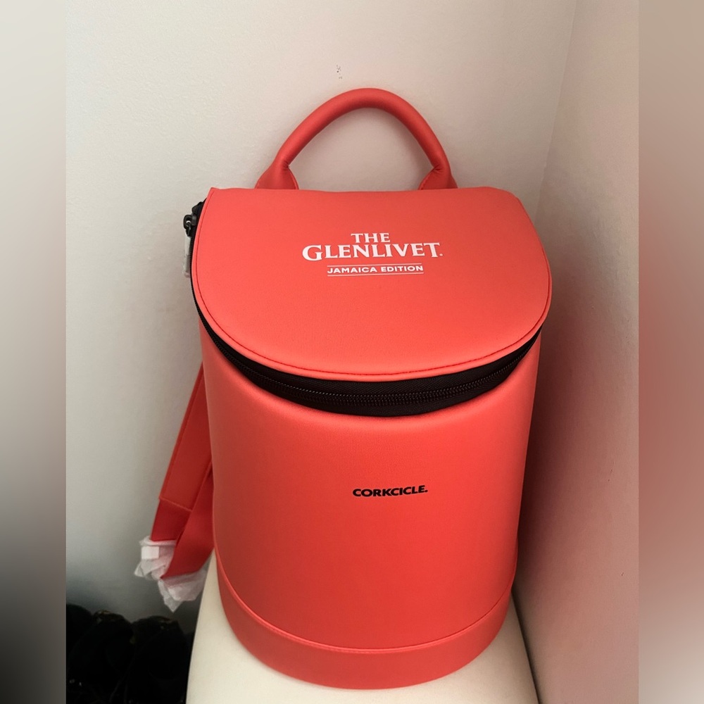 Corkcicle Vibrant Coral Backpack Cooler - The Glenlivet Jamaica Edition